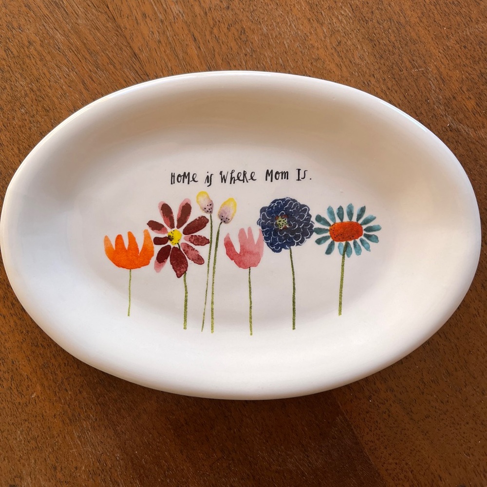 Rae Dunn White Dish Plate